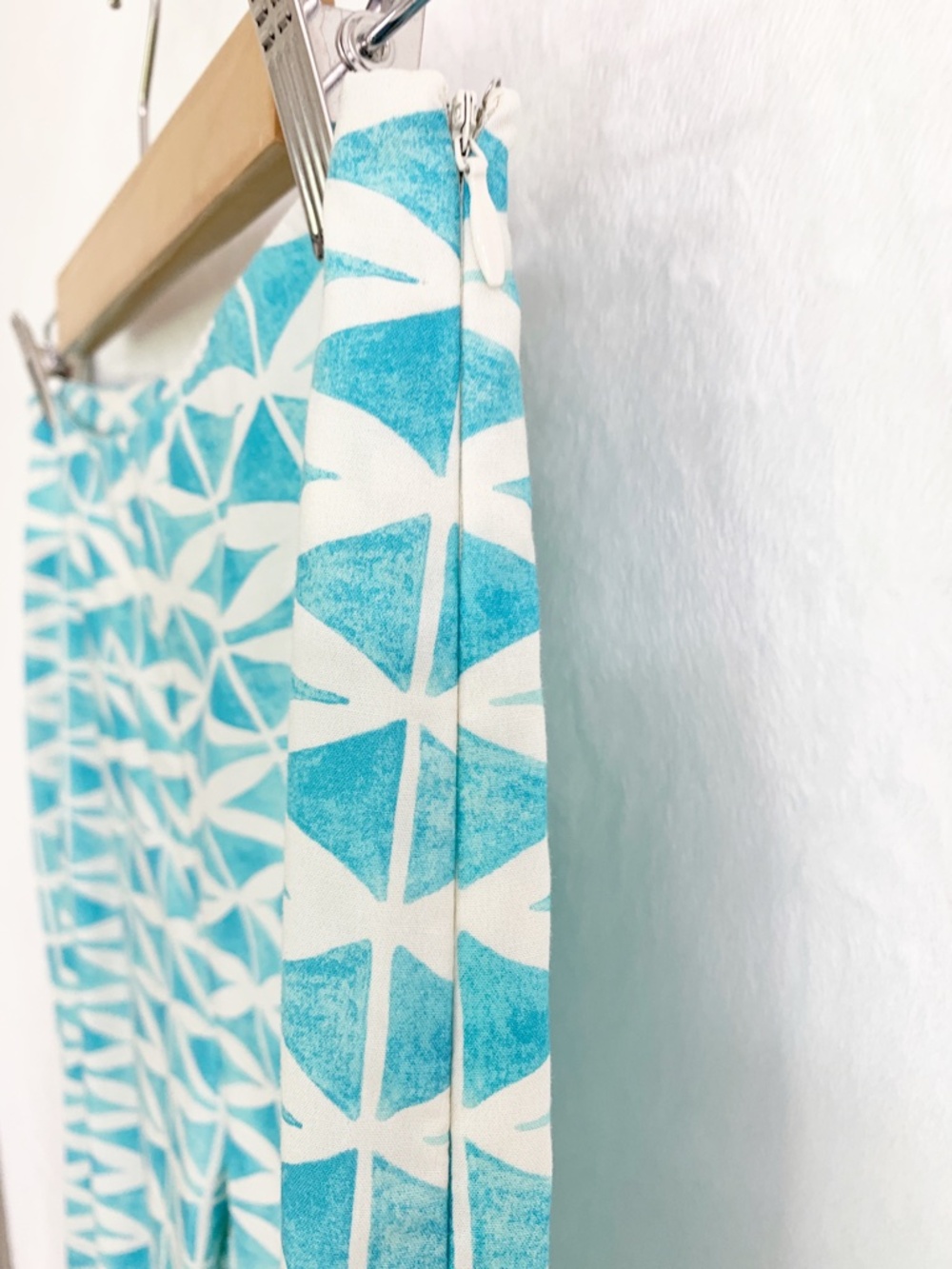 J. McLaughlin Carter Wide Leg Pants Aqua Multi Sz 4 - Picture 6 of 13